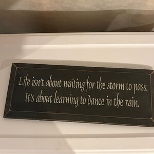 Inspirational Wall Plaque with Quote